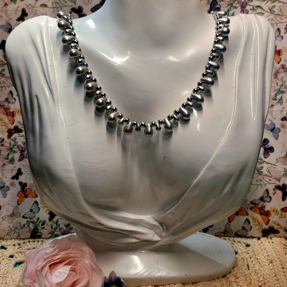 Victorian Silver Choker New and Handcrafted - Picture 6 of 7